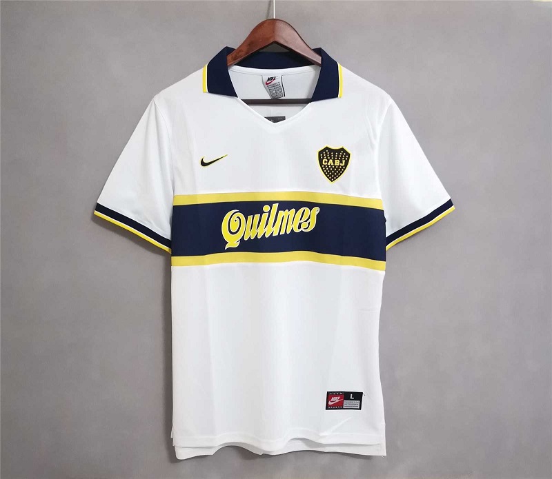 AAA Quality Boca Juniors 96/97 Away White Soccer Jersey : Wholesale ...