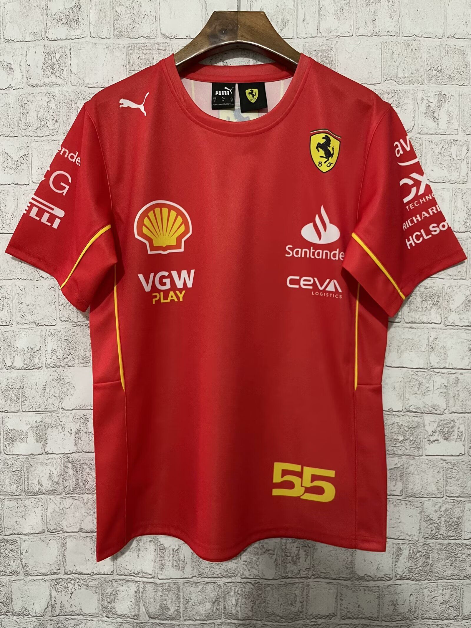 Ferrari F1 Racing Team #55 T-Shirt 2024