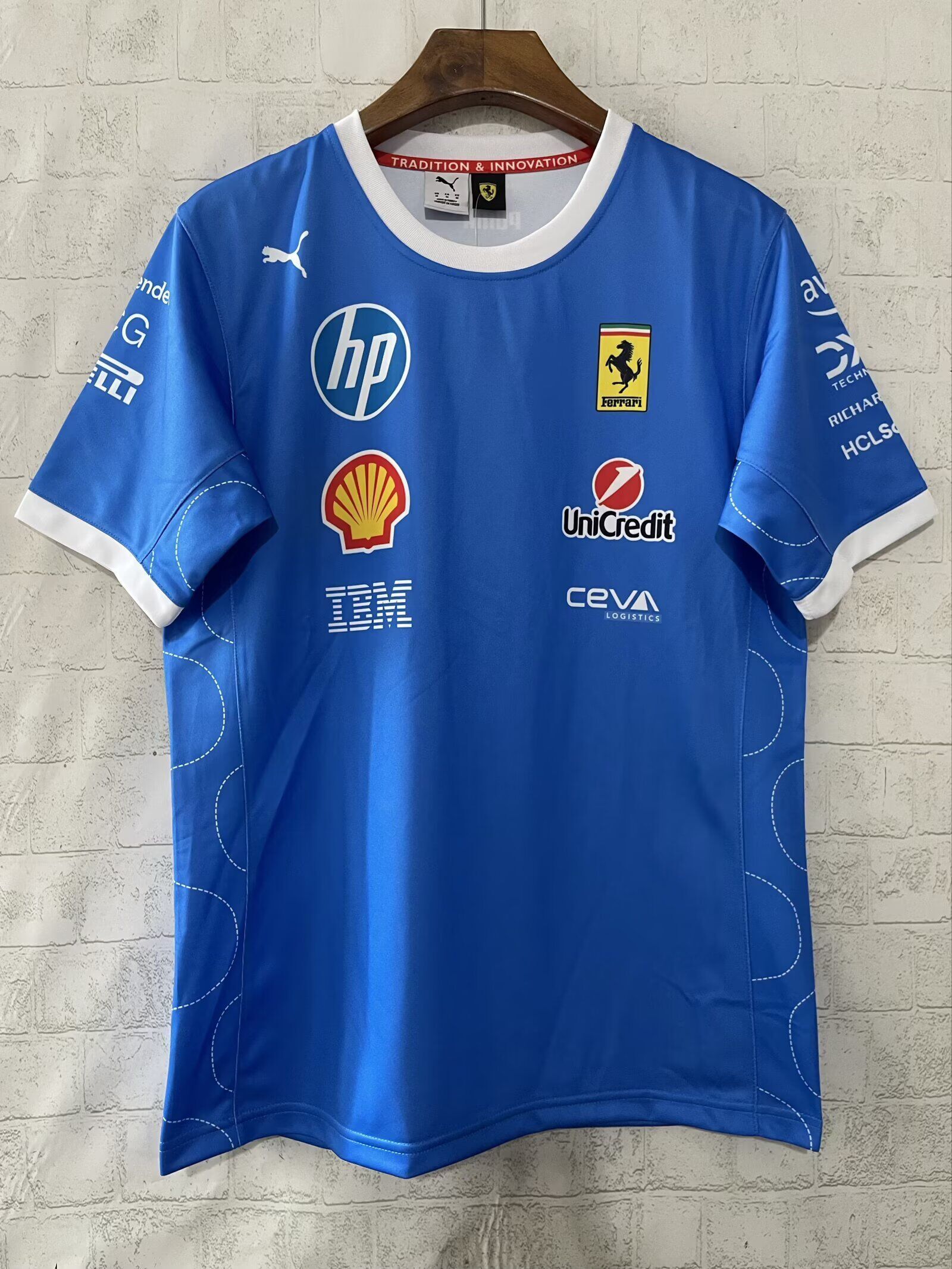 Ferrari F1 Racing Team Blue T-Shirt 2025
