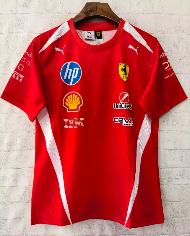 Ferrari F1 Racing Team Red White Shirt 2026