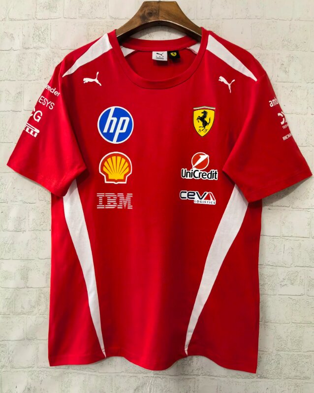 Ferrari F1 Racing Team Red White T-Shirt 2026