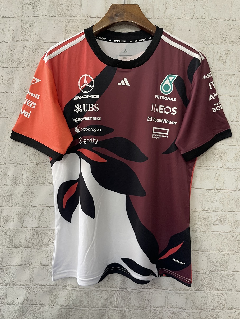 Mercedes AMG Petronas F1 Racing Team Red T-Shirt - 2025