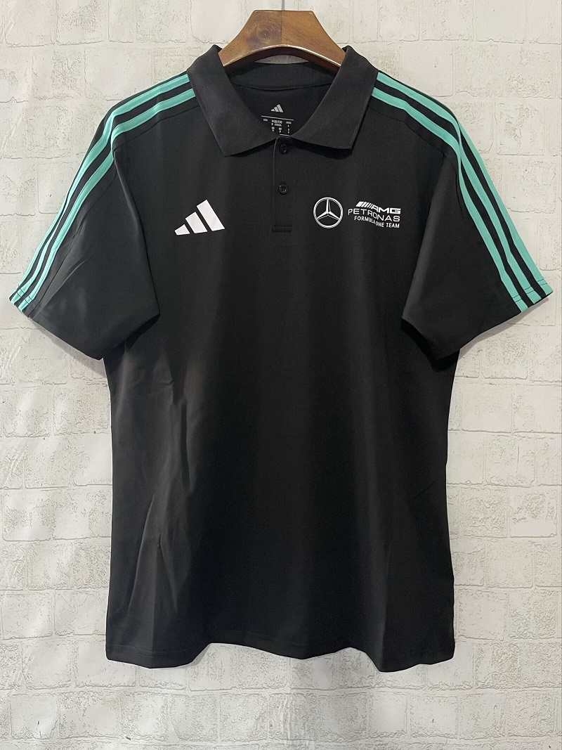 Mercedes AMG Petronas F1 Racing Black Polo - 2025