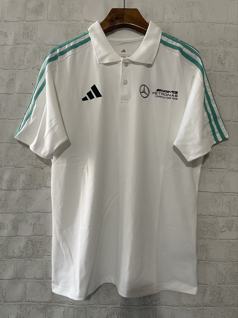 Mercedes AMG Petronas F1 Racing White Polo - 2025