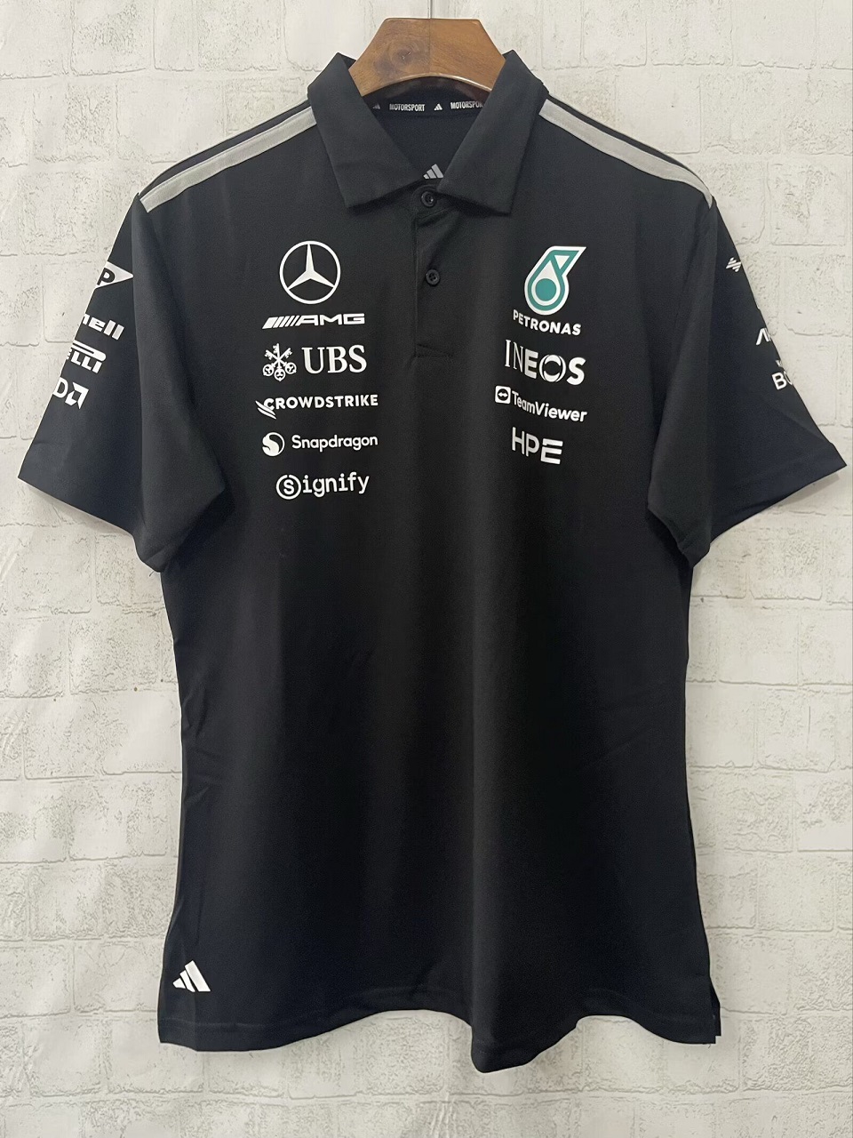 Mercedes AMG Petronas F1 Racing Team Black Polo - 2026