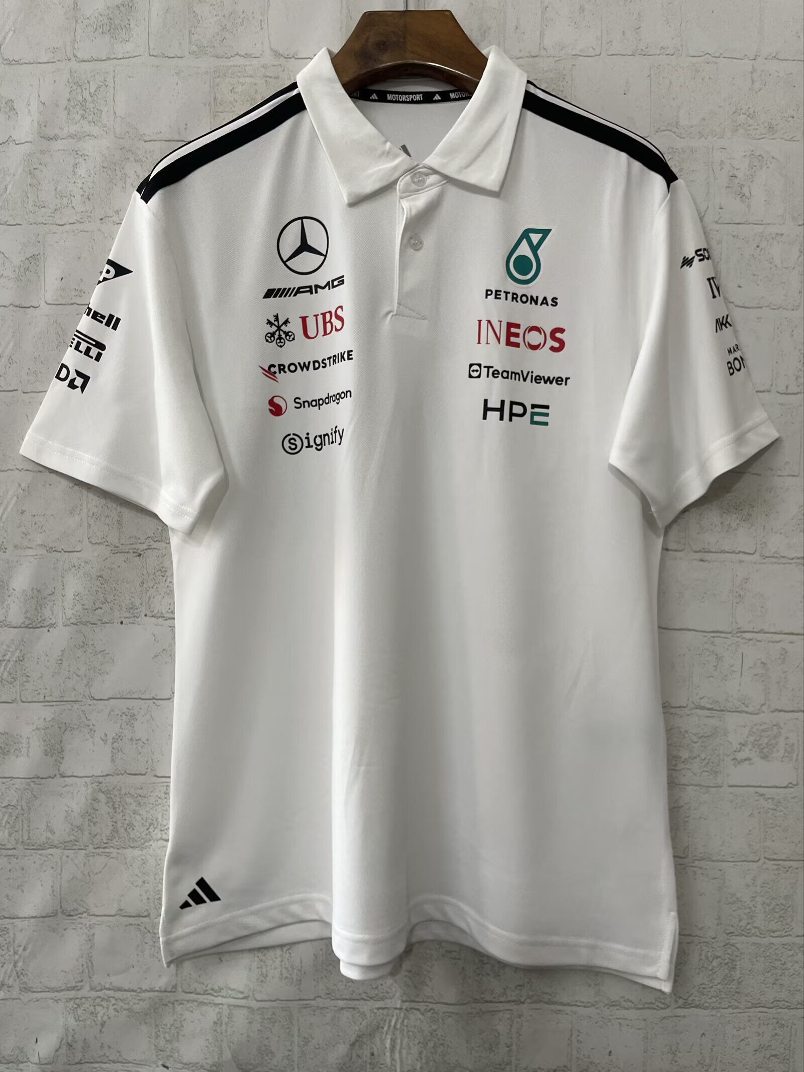Mercedes AMG Petronas F1 Racing Team White Polo - 2026