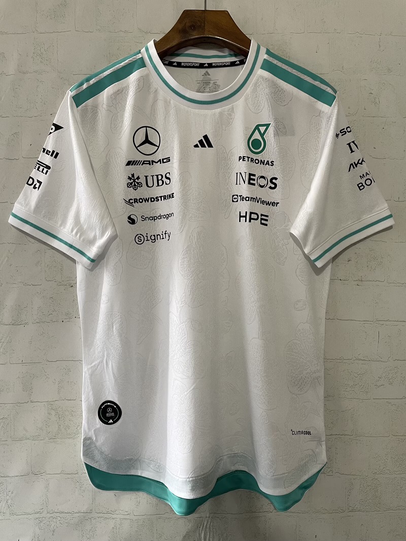 Mercedes AMG Petronas F1 Racing White/Green T-Shirt - 2026