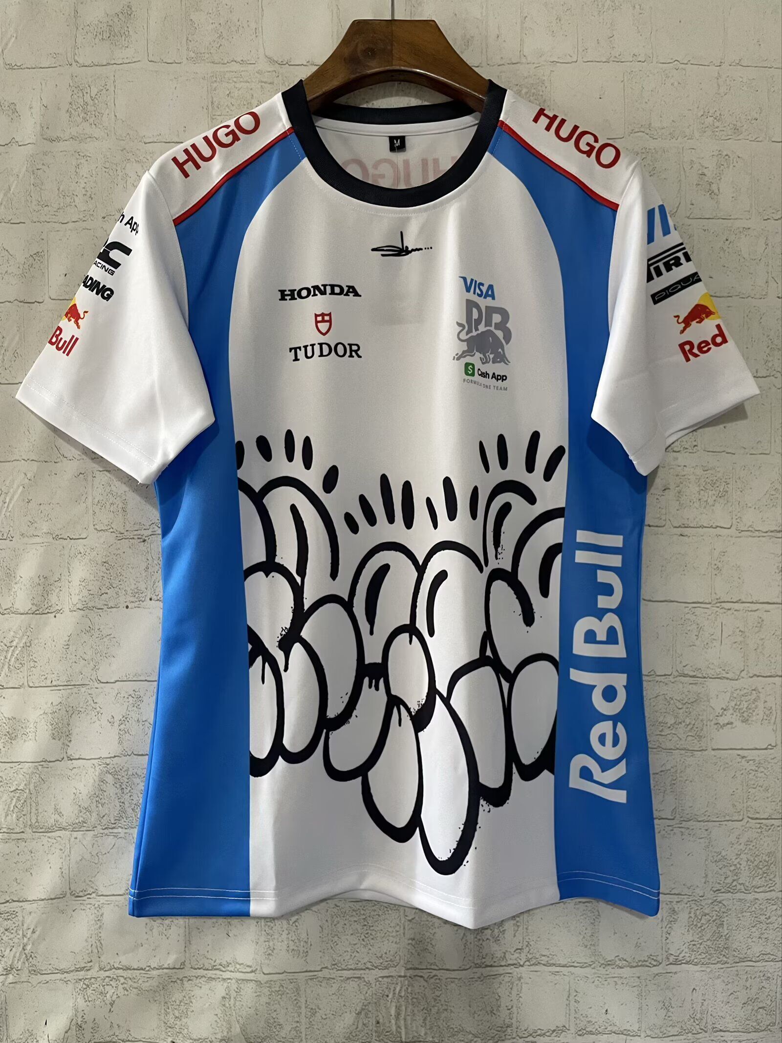 Oracle Red Bull F1 Racing Team White/Blue T-Shirt 2025